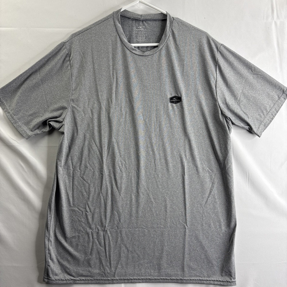 O'Neill Men's XL Grey Short Sleeve Stretch Slim Fit T-Shirt Swim Beach Surfing
